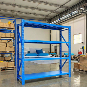 Scaffalature e Ripiani Impilabili, Scaffale Industriale Resistente per Stoccaggio, Unità di Scaffalatura Metallica per Magazzino a 4 Livelli - Product Image 5