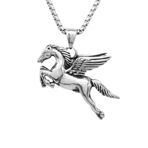 <span class=keywords><strong>Collier</strong></span> Pendentif <span class=keywords><strong>Cheval</strong></span> Volant Ailé Punk PVD <span class=keywords><strong>Anti</strong></span>-ternissement en Acier Inoxydable pour Hommes, Bijoux de Mode Raffinés, Vente en Gros - Product Image 6