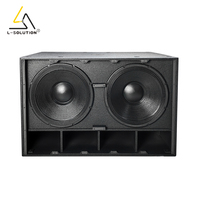 L-Solution H228 Subwoofer Actif Professionnel Double 18 Pouces 5000W de Puissance de Pointe pour Grandes Scènes