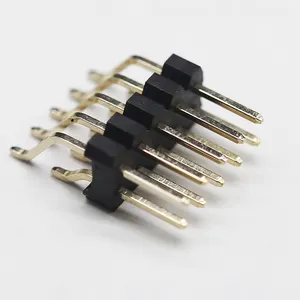 Connector 2.54Mm Pitch 02~40pins 2x5 Pin Double Row Pin Header Gold Plated Dual Row Pin Of Electrical Plug Connector