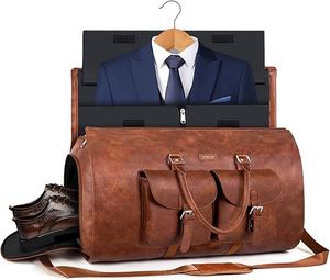 Bolsa de ropa convertible de calidad excepcional con muestra gratuita para viajes, bolsa de lona para ropa para hombres y mujeres con compartimento para zapatos - Product Image 5