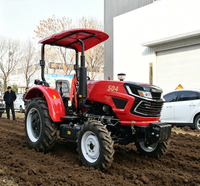 Fournisseur professionnel, tracteur agricole compact à haute efficacité, homologué CE EPA, 50 CV, 4 roues motrices, boîte de vitesses Weichai Diesel