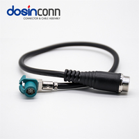 Cable LVDS para Automóvil, Conector de Datos de Velocidad, HSD Z Code, 4 Pines Hembra a GX12 4 Pines Macho