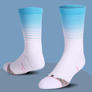 Chaussettes de sport de basketball pour hommes, très vendues, respirantes, à tube <span class=keywords><strong>haut</strong></span>, avec logo tricoté, style américain, pour jeunes, automne - Product Image 3