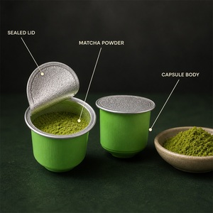 Capsules de matcha japonais pur d'Uji compatibles avec les machines Nespresso originales, dosettes de thé vert biologique sain - Product Image 2