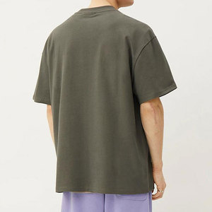 T-shirts de luxe à épaules tombantes, coupe ample, en coton épais, style streetwear, pour hommes, 100 % coton, fabrication de qualité supérieure - Product Image 2