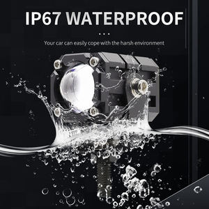 Miniproyector de luz Led <span class=keywords><strong>para</strong></span> motocicleta, Barra de luz roja de 12V, superbrillante, accesorios <span class=keywords><strong>para</strong></span> BWM 4x4, 1 o 2 unidades - Product Image 5