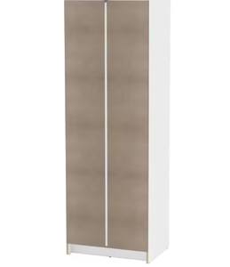 Custom Made Bedroom Natural Furniture <strong>Double</strong> 2 Door Modern Simple Portable <strong>White</strong> Wood Cloth Closet Storage <strong>Wardrobe</strong> for Hom - Product Image 6