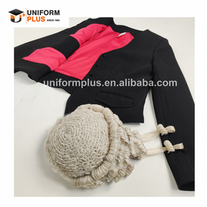 Uniforme Profesional Tradicional de Abogado Negro para <span class=keywords><strong>Mujer</strong></span>, Chaqueta y Chaleco para Abogada, Defensora, <span class=keywords><strong>Juez</strong></span> - Product Image 4
