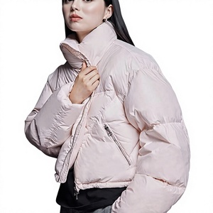 OEM High Quality Windproof Matching Colors Custom Puffer <b>Jacket</b> Womens Winter Plus Size Warm <b>Jacket</b> Cotton Coat Is Lightweight - Product Image 3