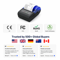 Impresora Térmica Portátil OEM/ODM de 58 mm con Bluetooth - Batería Extraíble, Logotipo y Empaque Personalizados para Comida para Llevar, Venta al por Menor y Pedidos de Entrega
