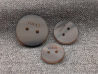 Bouton rond en résine polyester blanc SANKO Oeko-tex 100, personnalisé, écologique, pour vêtements, 2 ou 4 trous