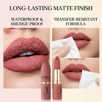 Gloss à lèvres vegan, rouge à lèvres mat imperméable avec fini velours pour lèvres sèches, aspect naturel, contenants de rouge à lèvres avec logo personnalisé