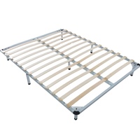 Mécanisme de sommier en métal en gros, lattes en bois, sommier relevable à démontage facile, cadre de lit plat pour chambre à coucher