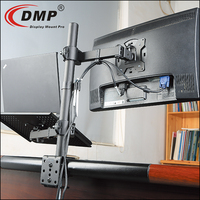 Bras de moniteur en métal Vesa 100x100 avec inclinaison à 90° et support de bureau pour ordinateur portable pour moniteurs LCD/LED et ordinateurs portables de 13 à 27 pouces