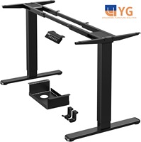 Cadre de bureau électrique à double moteur réglable en hauteur Mobilier de bureau Cadre de bureau d'ordinateur assis-debout