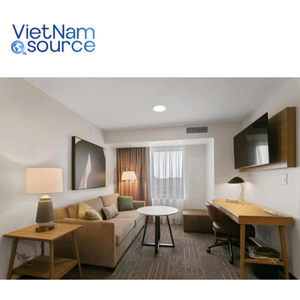 Ensemble de meubles en bois de luxe pour hôtel salle de bain appartement-Table coiffeuse placard cadre de lit placard usine remises en gros - Product Image 3