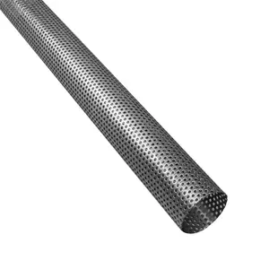 Épaisseur de la paroi 1.2mm OD 63.5mm Tube d'échappement perforé en acier inoxydable 304