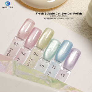 Esmalte de Gel Magnético con Efecto Burbuja y Ojo de Gato, Reflectante y Brillante, Transparente y Rosa, Libre de HEMA y TPO, Larga Duración, OEM - Product Image 3