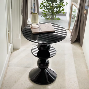 Choosy sang trọng hiện đại màu đen Đá Cẩm Thạch Bàn điều khiển bảng thủy tinh gia cố nhựa đương đại đồ nội thất phòng khách nhập biệt thự khách sạn - Product Image 6