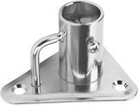 Base triangulaire de 1 pouce en acier inoxydable de qualité marine 304 pour poteau de balustrade, neuf