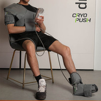CRYOPUSH Offre Spéciale Sport Chirurgie De L'arthrite Glace Récupération Gel Tampons Froid Compression Genou Enveloppement de Glace Machine de Thérapie Système//