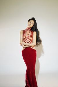 AD2437 Robes de luxe en velours <span class=keywords><strong>Robe</strong></span> de soirée sans manches Robes de cocktail élégantes <span class=keywords><strong>Robe</strong></span> de soirée <span class=keywords><strong>longue</strong></span> pour femme - Product Image 6