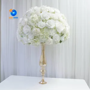 LFB1992 el yapımı beyaz düğün dekorasyon masa centerpiece çiçek masa üstü dekor