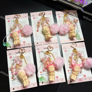 Original Sonny Angel cherry blossom keychain sonny angel box Pendant of hangers Customized 3D stereoscopic keychains - Product Image 1