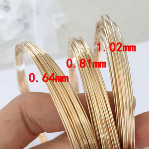 最高品質のジュエリービーズワイヤー変色しないジュエリーワイヤー14Kゴールドフィルドワイヤー - Product Image 4