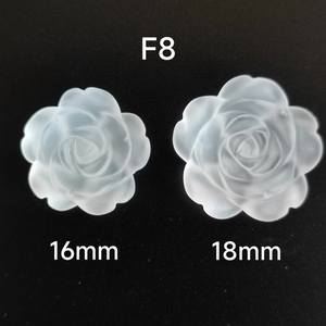 F8ควอตซ์แช่แข็งลายดอกกุหลาบ16มม. 18มม. ทำด้วยมือ - Product Image 2