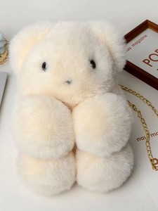 ตุ๊กตาหมีเท็ดดี้ขายส่ง ของเล่นตุ๊กตาขนนุ่ม กระเป๋าสะพายข้างแบบโซ่ลายการ์ตูน สำหรับชายหญิง เหมาะสำหรับชายหาด กีฬา ตกปลา - Product Image 5