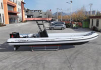 Bateau semi-rigide en aluminium de 8,8 m (28,8 pi) à coque en V profond, soudé, avec certification CE, en PVC Hypalon, fabriqué par un professionnel