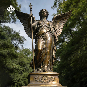 รูปปั้นรูปปั้นบรอนซ์แบบคลาสสิกงานตามสั่งสำหรับตกแต่งโบสถ์รูปปั้นทองสัมฤทธิ์แบบดั้งเดิมในสวน - Product Image 3