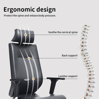 Chaises de direction de bureau en cuir PU de conception professionnelle chaise de bureau pivotante ergonomique en gros