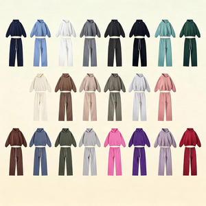 Wholesale High Quality 600GSM Heavy Fleece Mens Blank Boxy Cropped Oversized Hoodie 100% Cotton Custom Logo Graphic OEM Pullover - Product Image 3