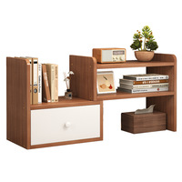 Desktop Shelf Minimalist Modern Home Desk Organizer Multi-tiered Corner-compatible Small Bookcase Office Workstation Drawers