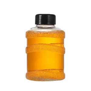 500毫升新款矿泉水桶透明玻璃瓶密封饮料果汁酒瓶塑料或铝瓶盖密封