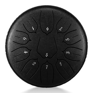Mini Tambour à Langues en Acier 6 Pouces 11 Notes Instrument de Percussion pour Méditation Yoga avec Livre Musical et Maillet de Transport - Product Image 2
