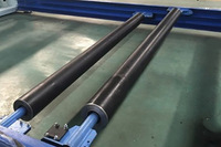 Rouleau en fibre de carbone léger et résistant à la corrosion, rouleau de traitement à faible inertie de rotation pour machines industrielles