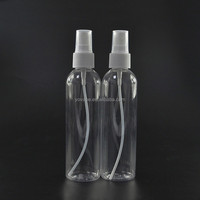 Bouteille PET transparente à pompe doseuse, à épaulement rond, pour liquides, 30ml 50ml 60ml 100ml 120ml 2 oz 4oz, avec pulvérisateur à brume fine
