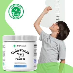 OEM Private Label 40% IgG colostro in polvere integratore sanitario HALAL per la salute immunitaria e intestinale degli adulti - Product Image 5