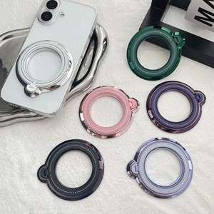 360 Degree Rotating Ring Holder For IPhone Desk Stand With Back Sticker Foldable Phone Support In Multiple Colors - Product Image 1