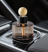 Nouvel Arrivage – Vente en Gros – Personnalisation du Logo – Diffuseur de Parfum Cylindrique en Verre 80ml pour Voiture – Décoration Automobile