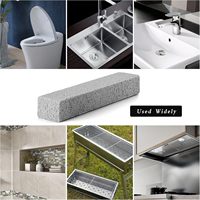 Bloc de pierre ponce naturelle pure pour le nettoyage des toilettes, des éviers de cuisine, des grilles de barbecue, outil de décapage des taches de calcaire et de rouille