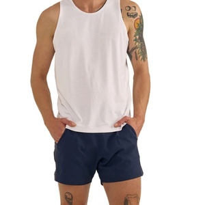 Shorts d'été en molleton uni pour hommes, personnalisables, vente en gros, OEM, en nylon, respirants, confortables et tendance - Product Image 1