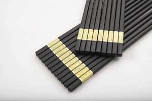 Juego de palillos de lujo ecológicos con logotipo personalizado para restaurante chino, diseño de aleación para hotel, estilo chino nuevo, para bodas - Product Image 2