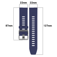 Bracelet de montre en silicone souple respirant de 22mm pour Xiaomi Mi Watch S4 Sport Bracelet de remplacement