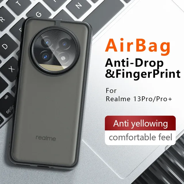 Matte Phone Cases for Realme 13 Pro Plus Hard PC + Silicon Bumper Back Cover Coques for Realme 12 12X GT Neo6 Neo 6 SE 6T GT5