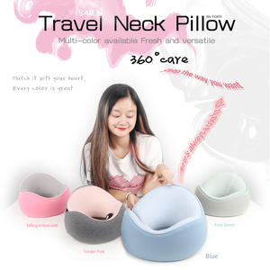 หมอนรองคอรูปตัวยูแบบเมมโมรี่โฟมพิมพ์โลโก้ได้ สำหรับเดินทาง ใช้ได้กับรถยนต์และเครื่องบิน ปลอกถอดซักได้ - Product Image 1